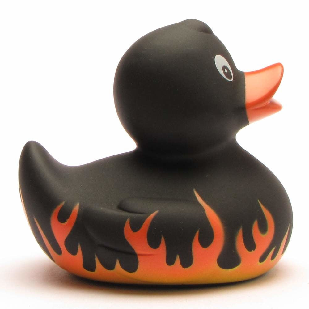 Flames Rubber Duck