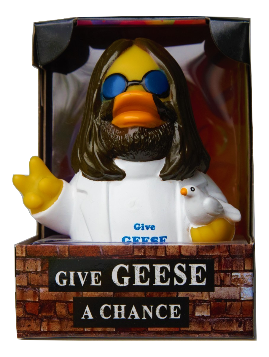 Give Geese a Chance Rubber Duck