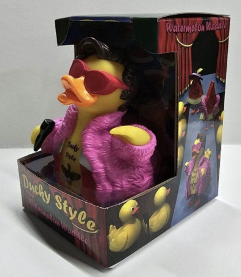 Ducky Style - Watermelon Waddle Rubber Duck
