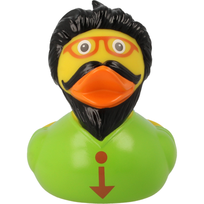 Hipster Rubber Duck