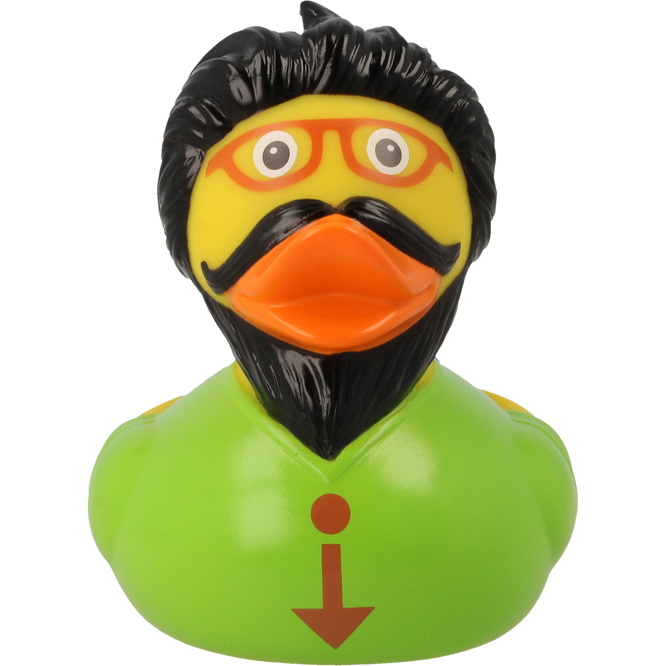 Hipster Rubber Duck