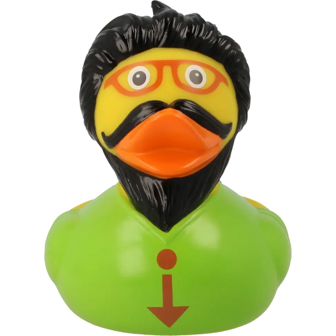 Hipster Rubber Duck