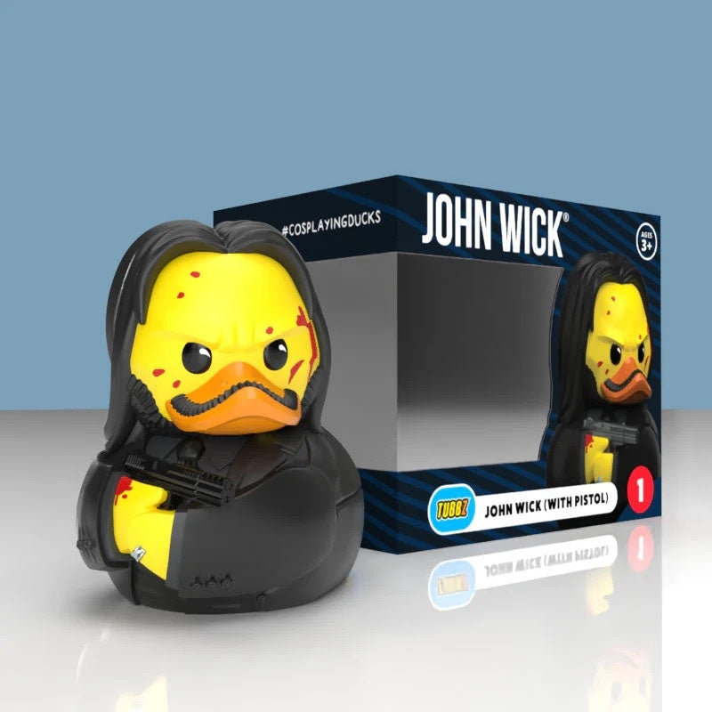 John Wick Duck with Pistol Rubber Duck- Boxed Edition
