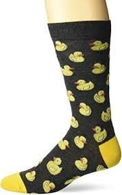 Men's Rubber Duck Crew Socks Black