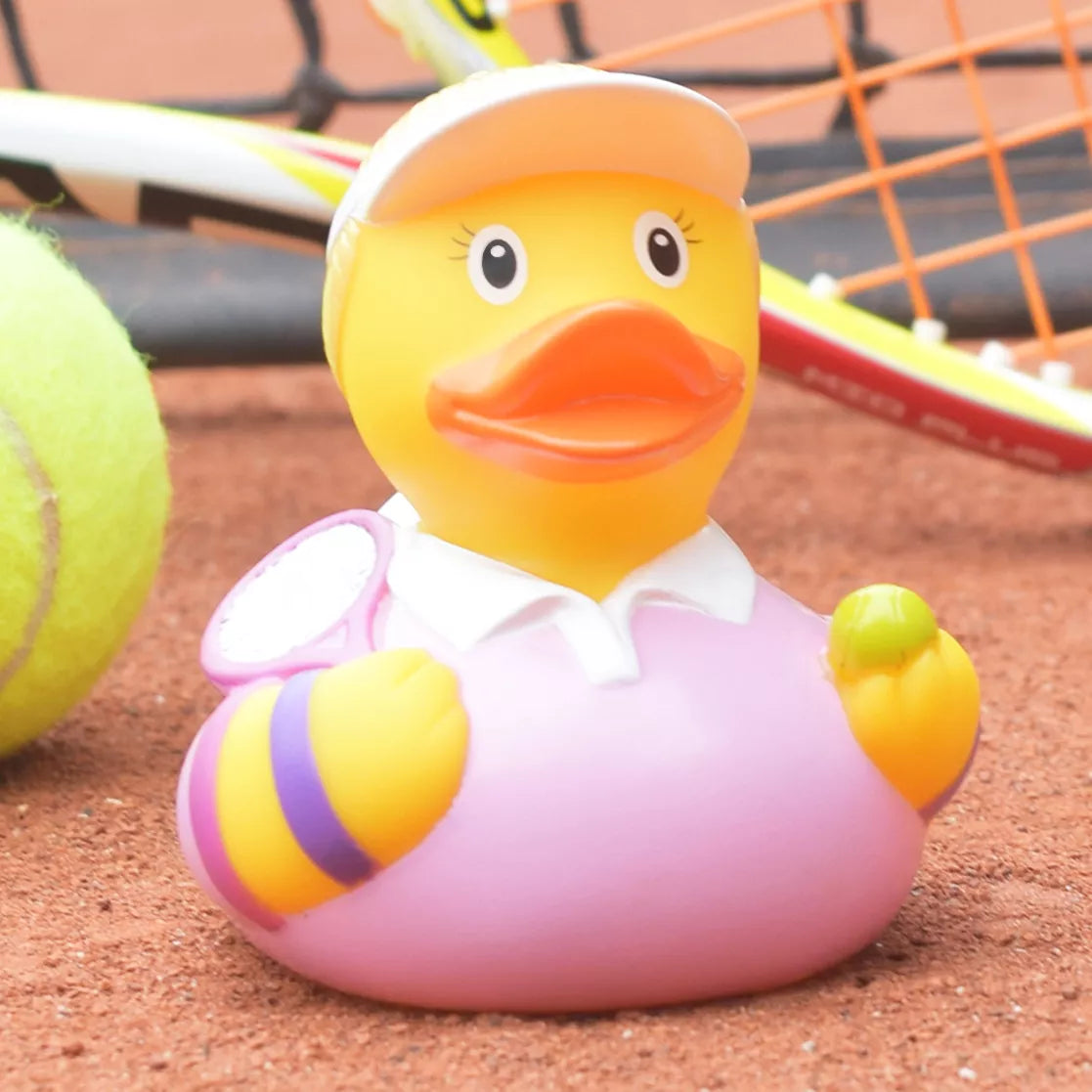 Tennis Player Female Rubber Duck