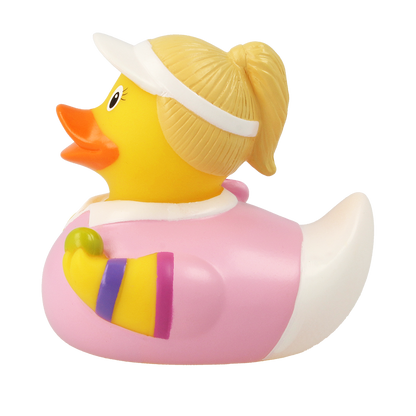 Tennis Player Female Rubber Duck