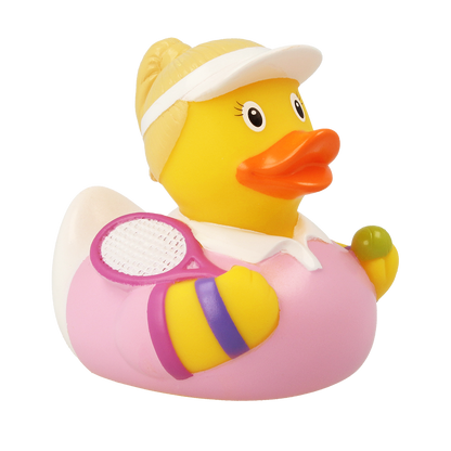 Tennis Player Female Rubber Duck