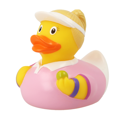 Tennis Player Female Rubber Duck