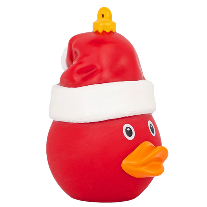 Christmas Duck Ornament with Santa Hat