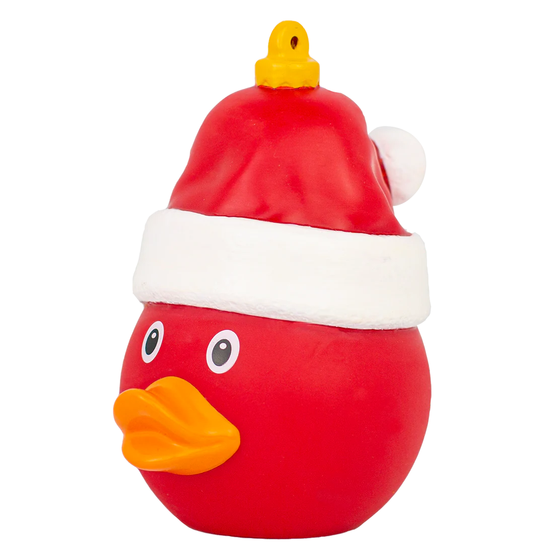 Christmas Duck Ornament with Santa Hat