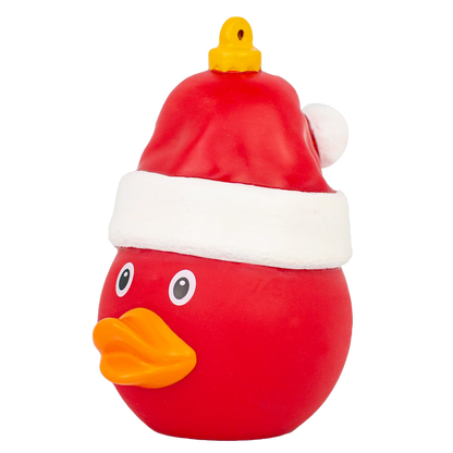 Christmas Duck Ornament with Santa Hat