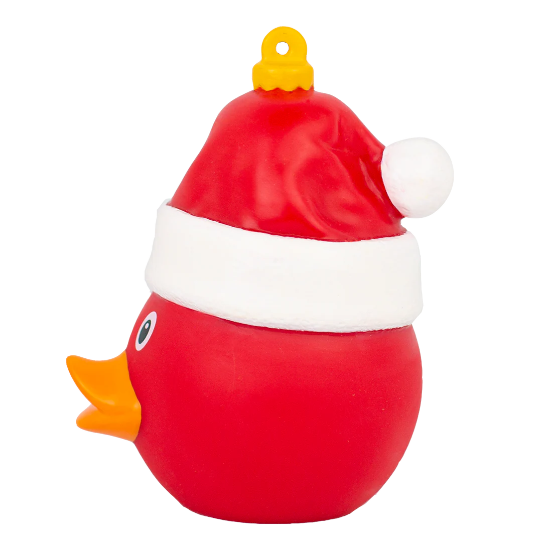 Christmas Duck Ornament with Santa Hat