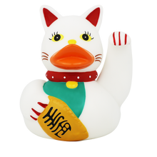 Lucky Cat Rubber Duck