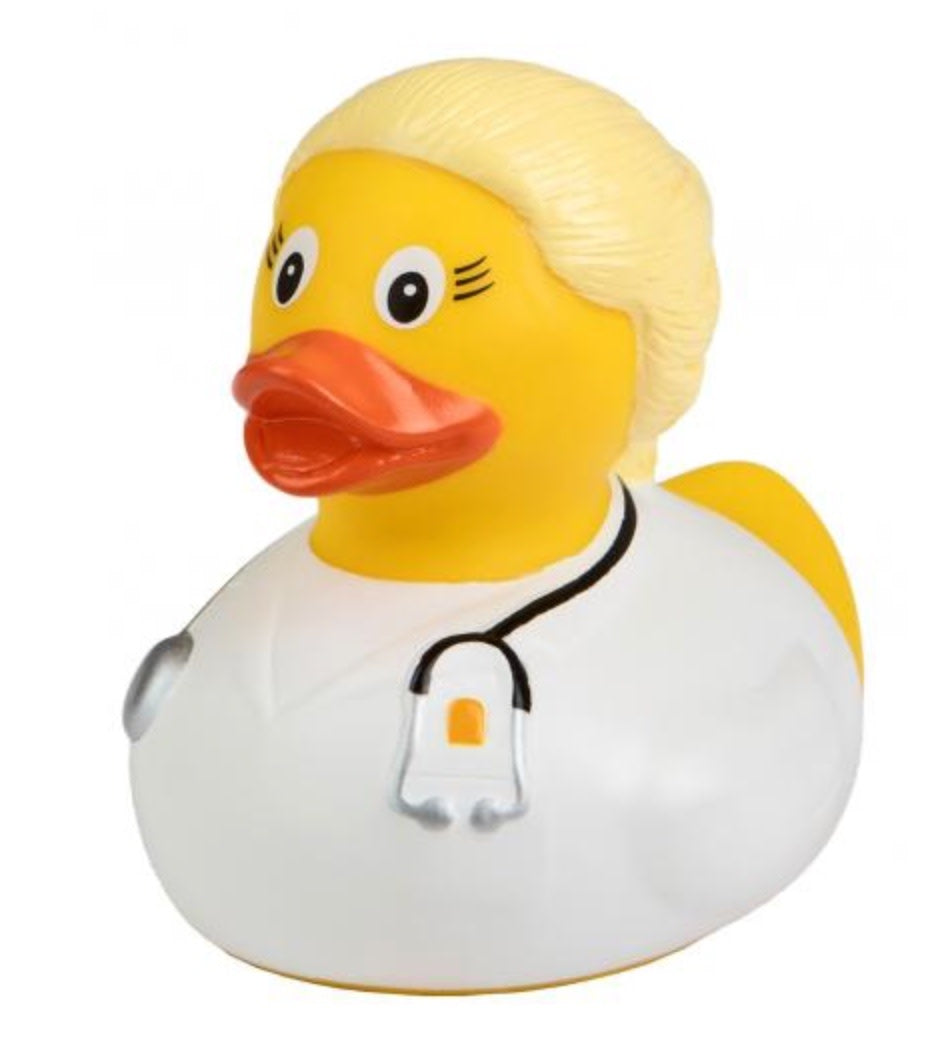 Blonde Doctor Rubber Duck
