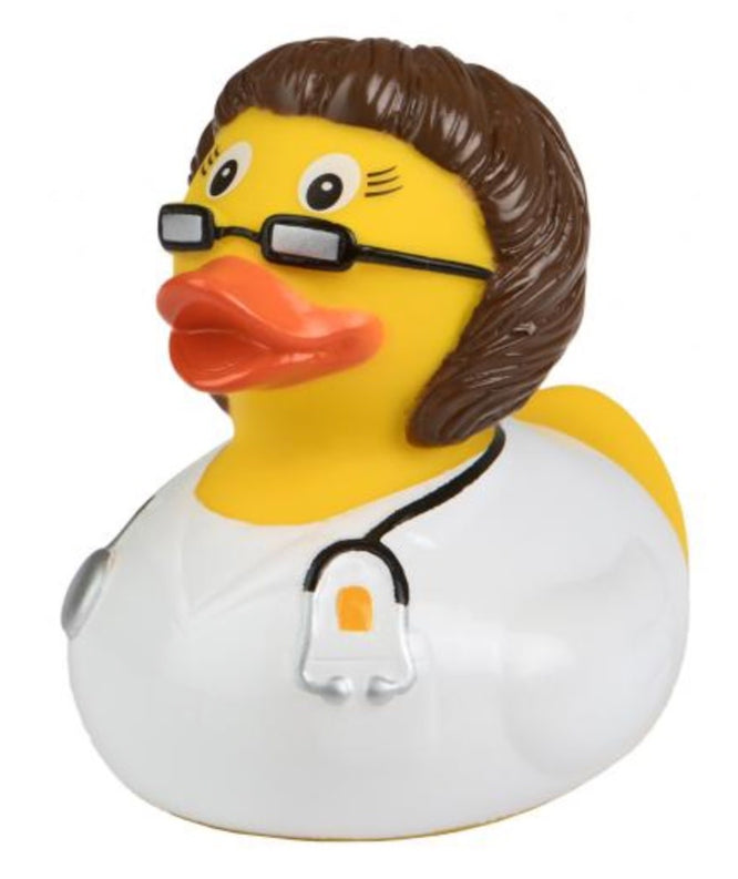 Brunette Doctor Rubber Duck