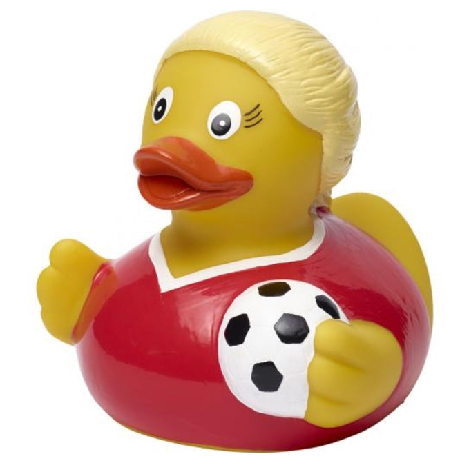 Soccer Girl Rubber Duck