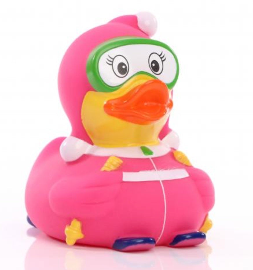 Skier Rubber Duck