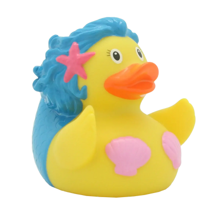 Blue Mermaid Rubber Duck