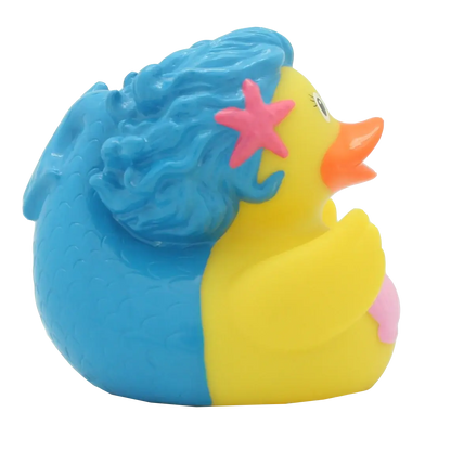 Blue Mermaid Rubber Duck