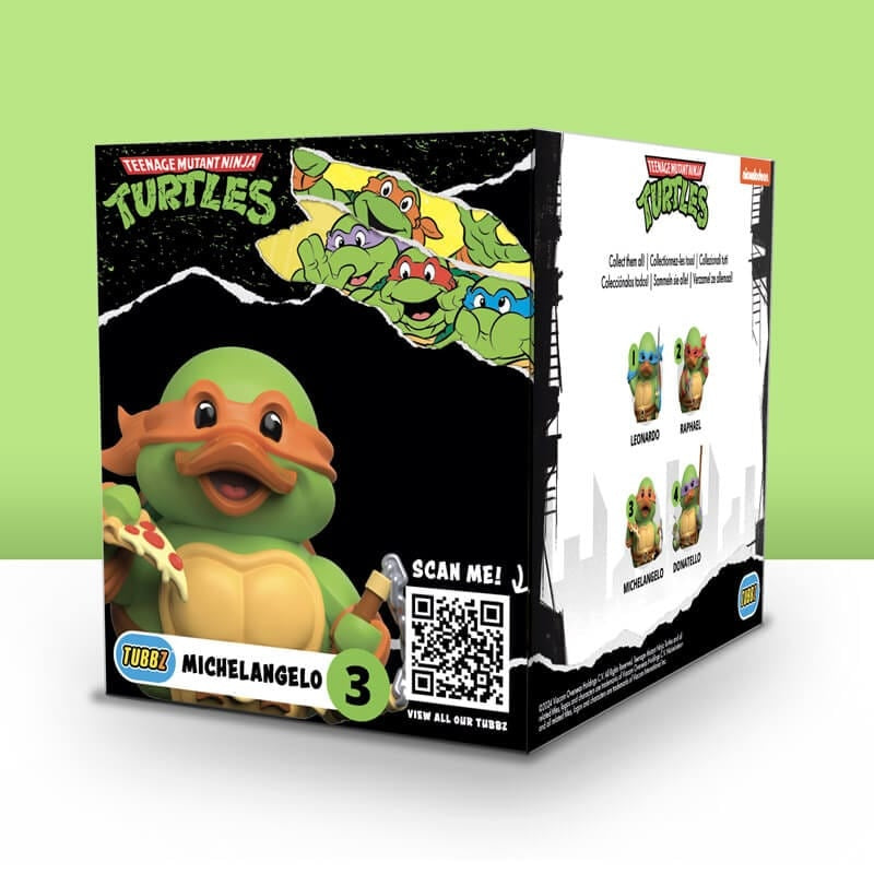 Teenage Mutant Ninja Turtles Michaelangelo Rubber Duck - Boxed Edition