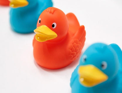 Bright Orange Rubber Duck with Wings
