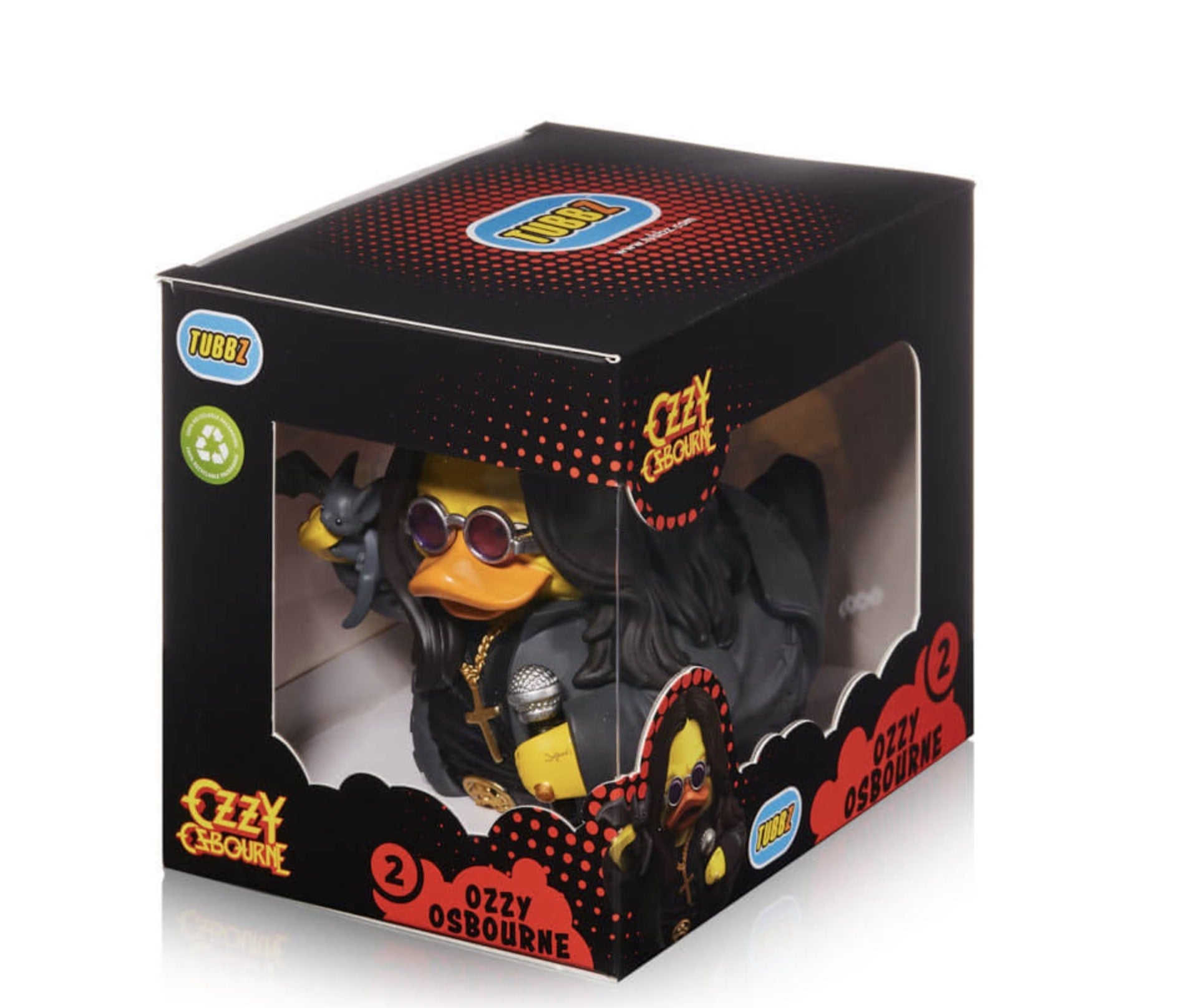 Official Ozzy Osbourne Bat Outta Hell Rubber Duck  - Boxed Edition