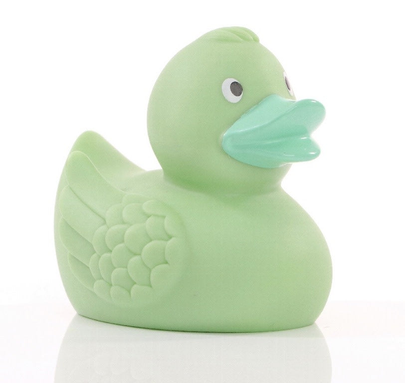 Pastel Green Rubber Duck with Wings