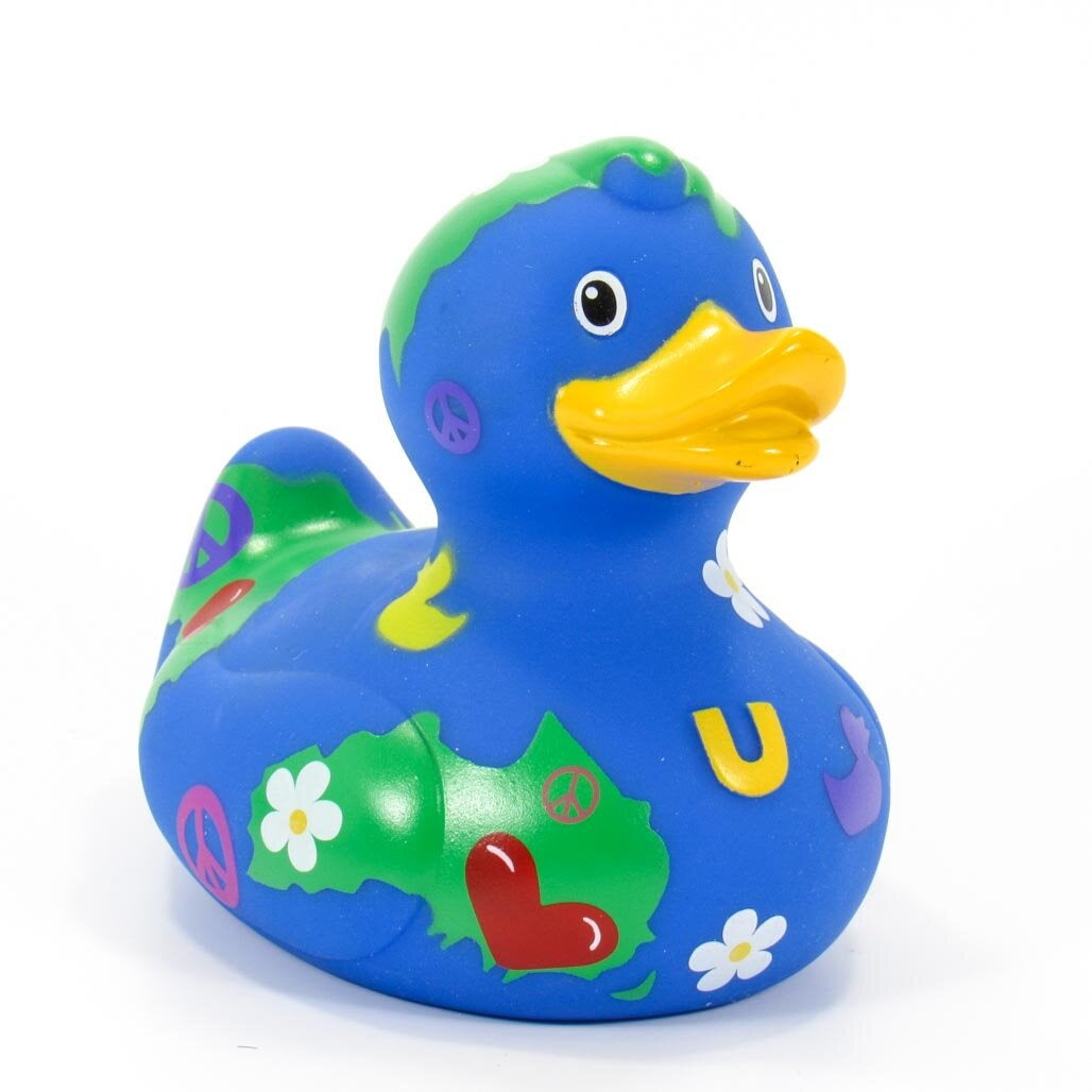 Peace Planet Rubber Duck