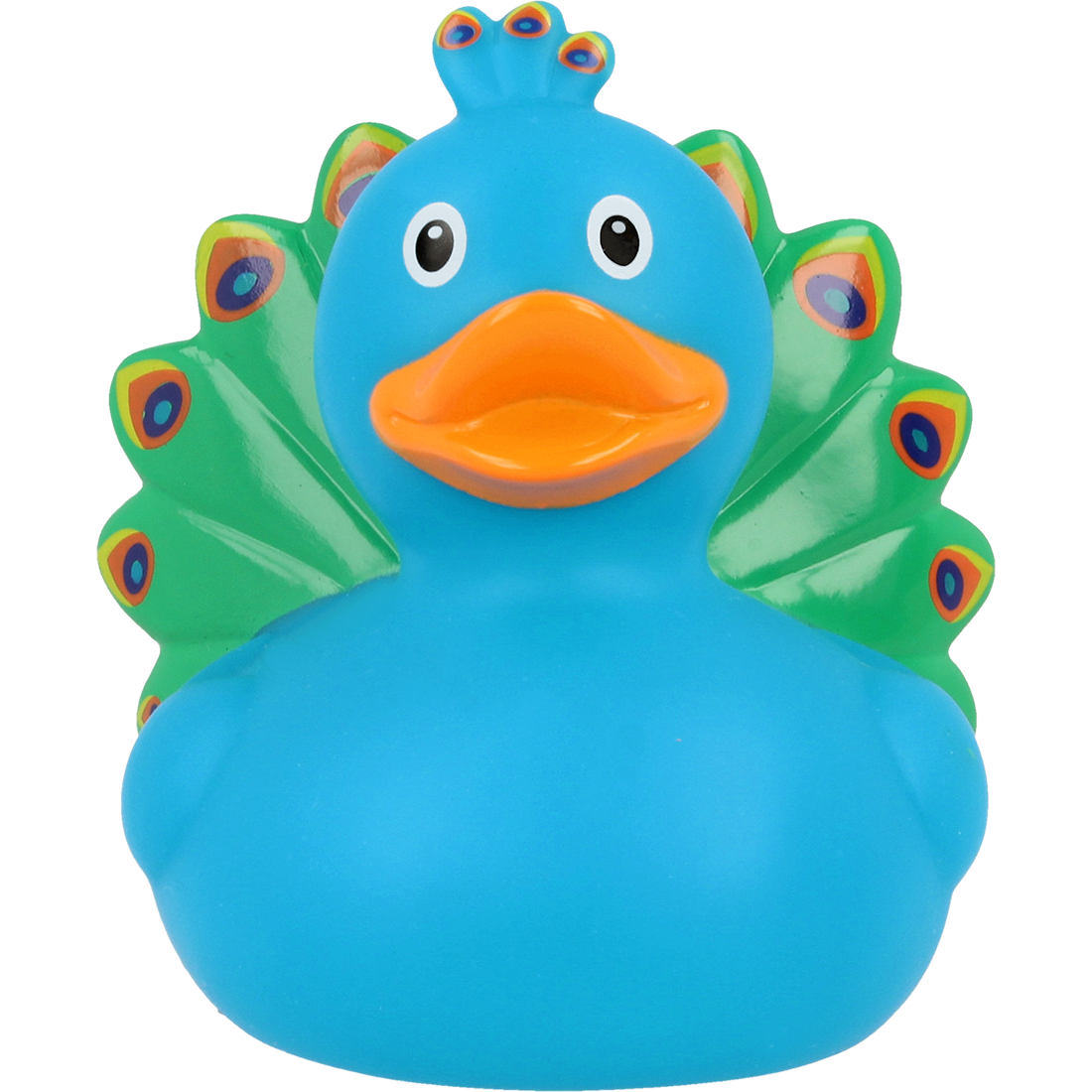 Colourful Peacock Rubber Duck