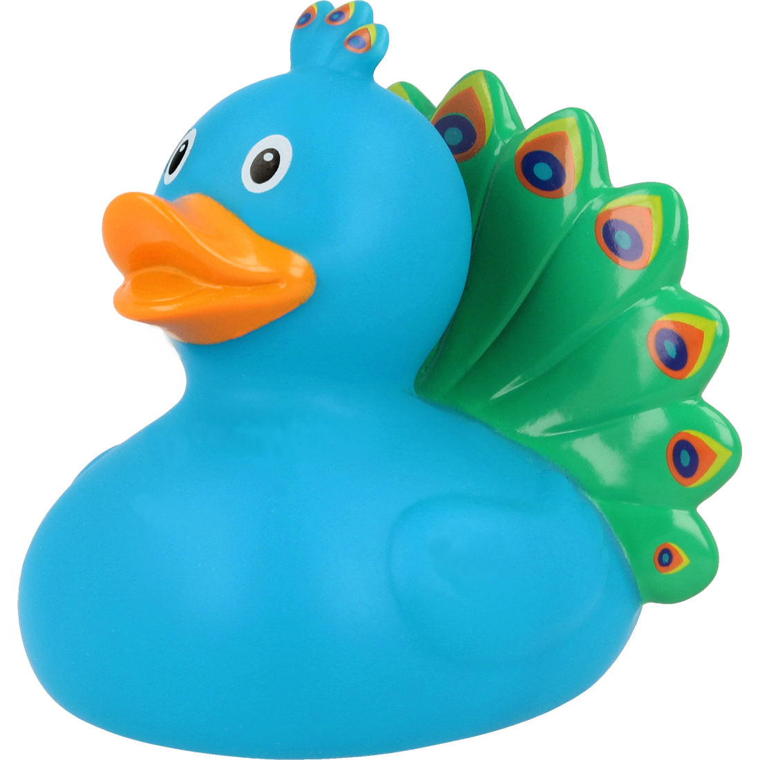 Colourful Peacock Rubber Duck