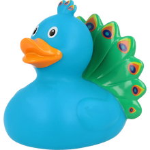 Colourful Peacock Rubber Duck