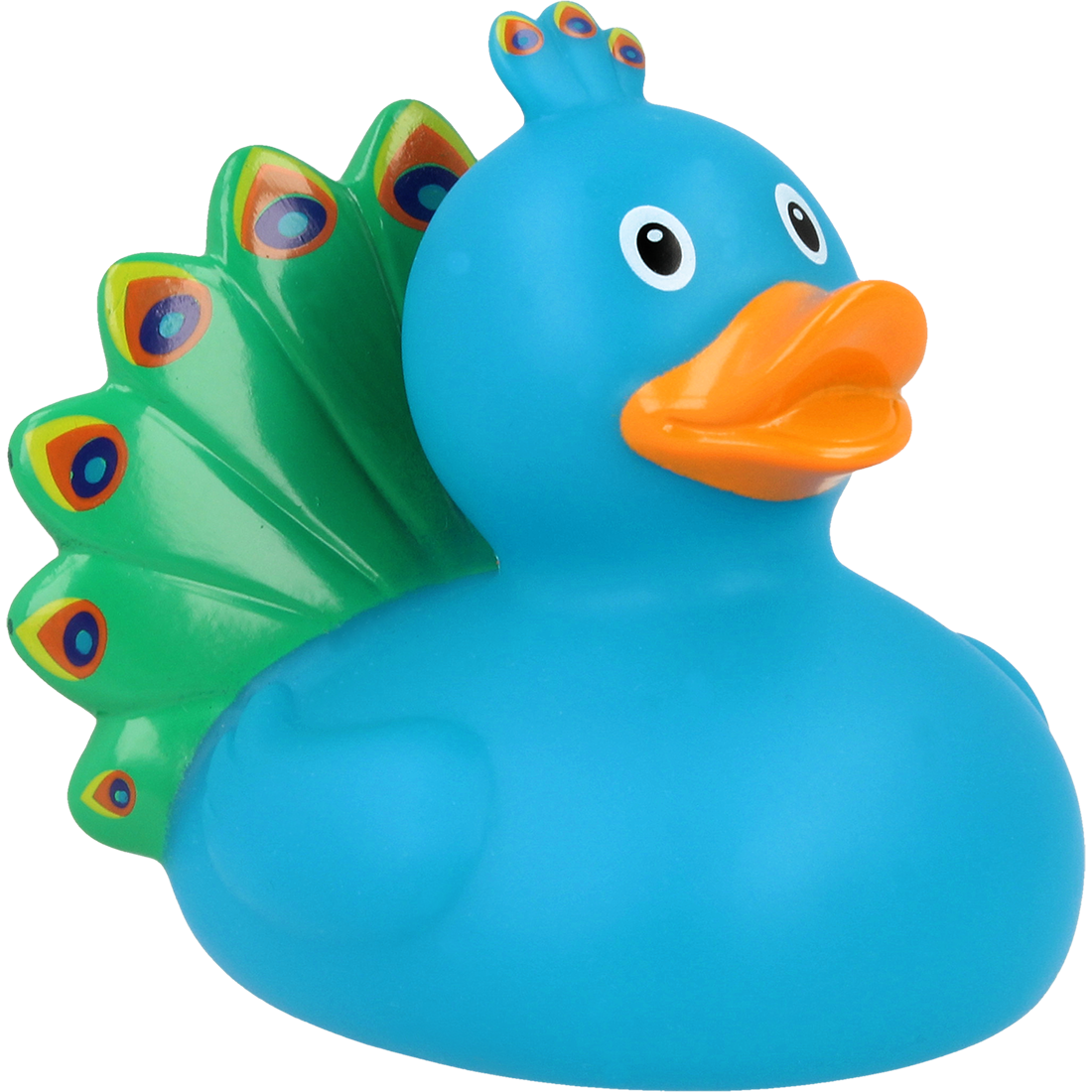 Colourful Peacock Rubber Duck