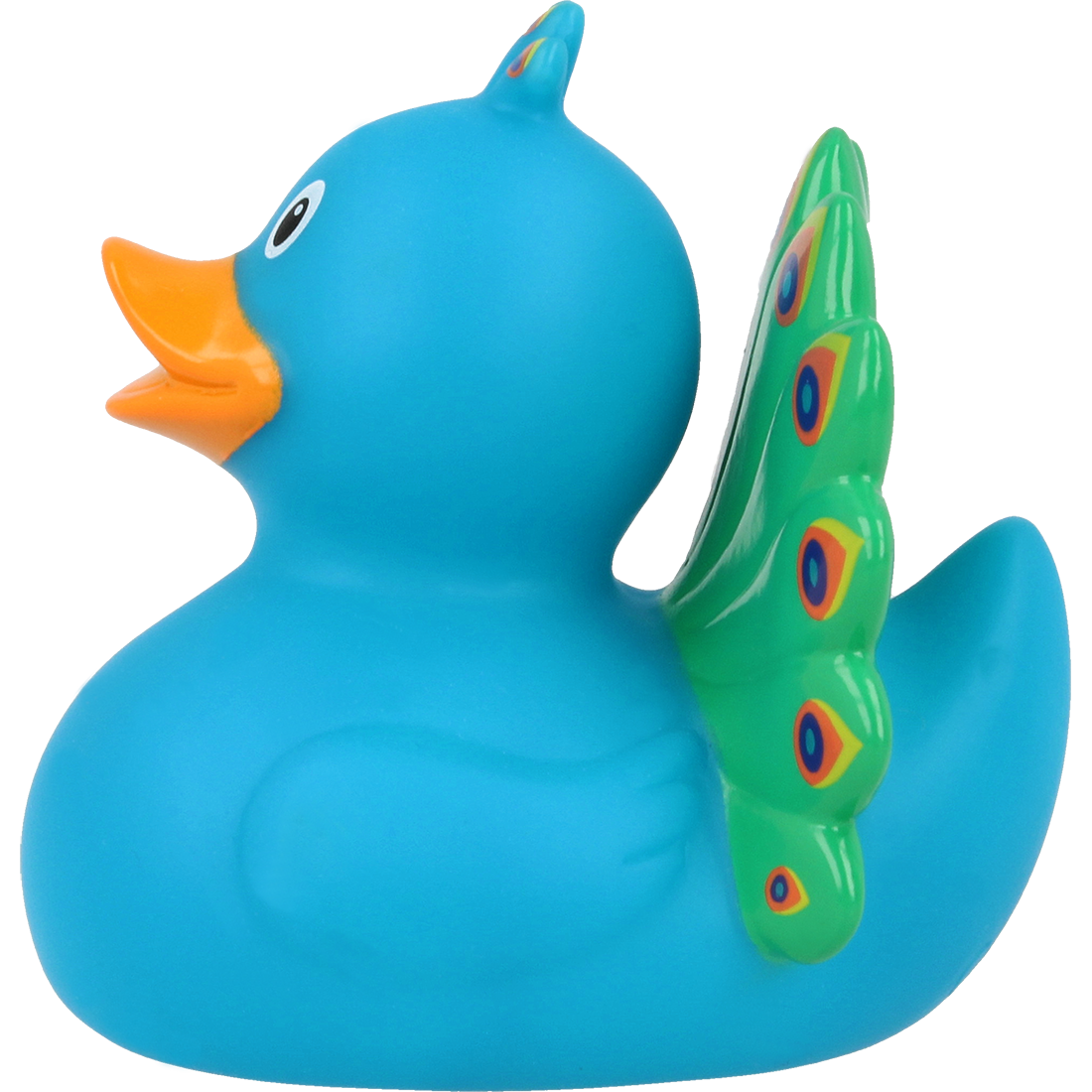 Colourful Peacock Rubber Duck