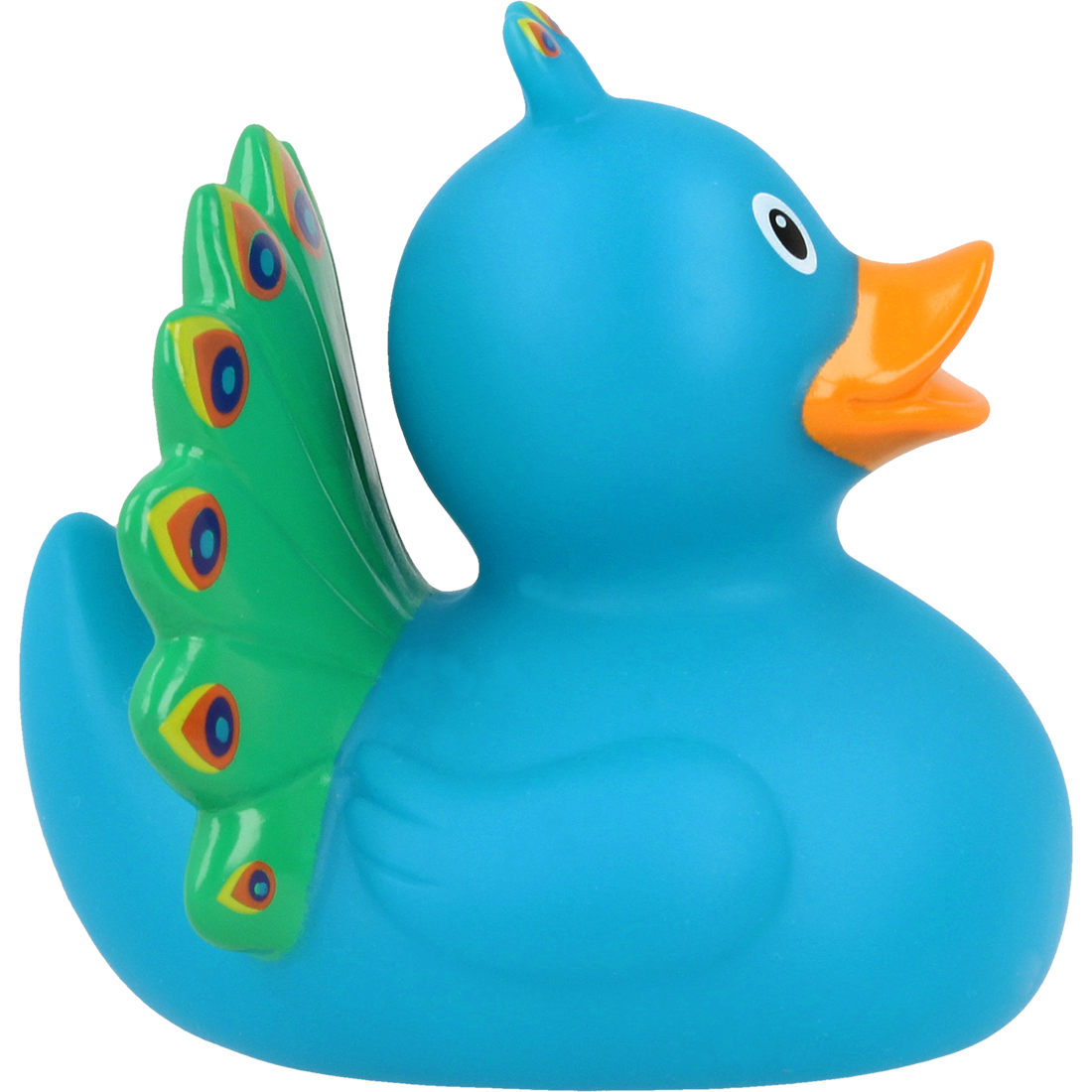 Colourful Peacock Rubber Duck
