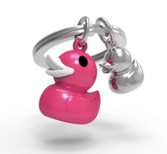 Rubber Duck Key Ring - Pink