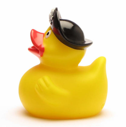 Pirate Rubber Duck with Hook & Skull Hat