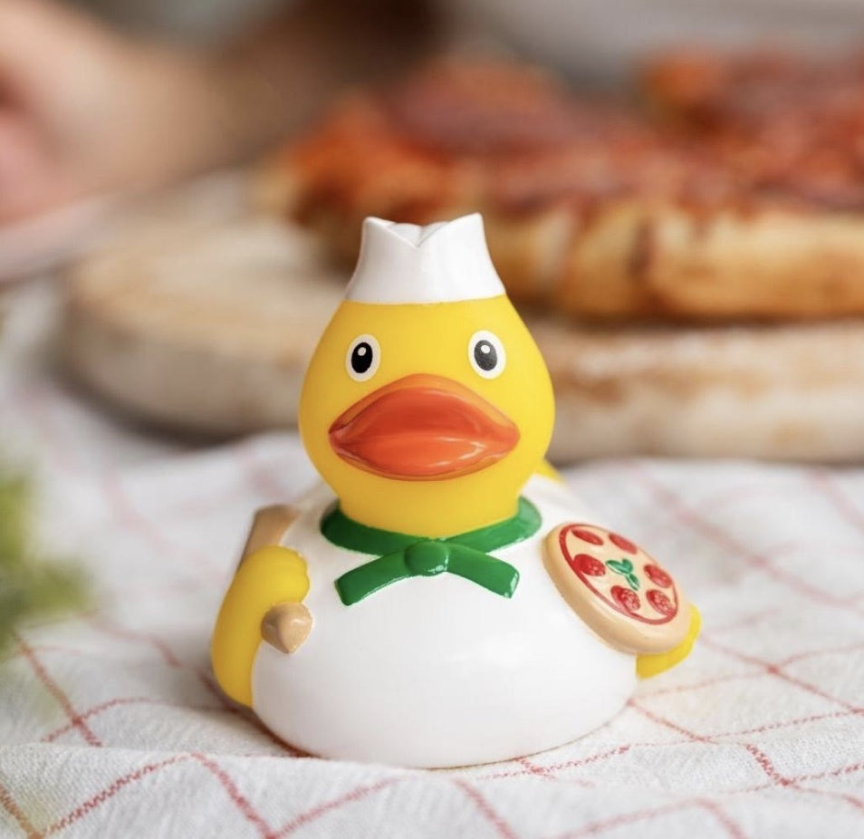 Pizza Maker Rubber Duck