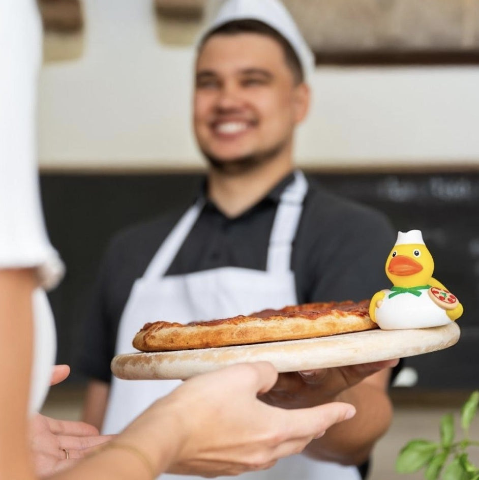 Pizza Maker Rubber Duck