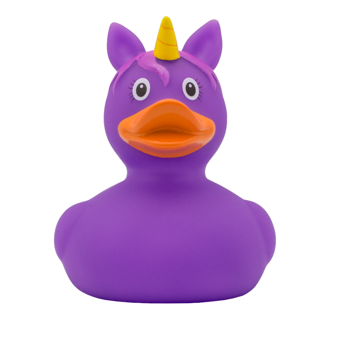 Canard licorne violet