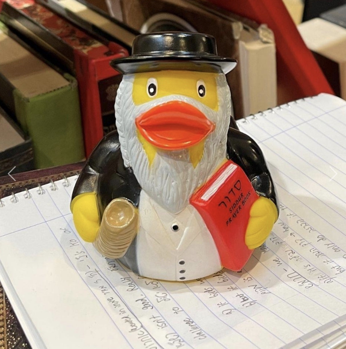 Rabbi Rubber Duck with Prayer Book