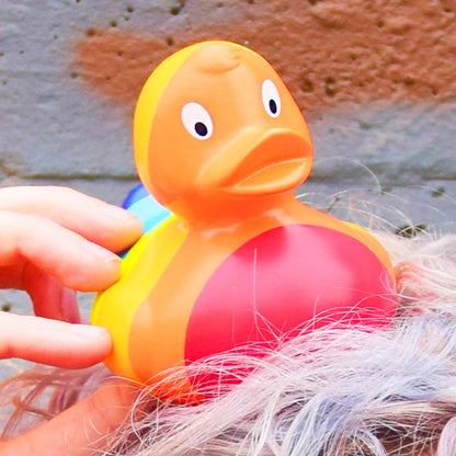 Colorful Rainbow Rubber Duck