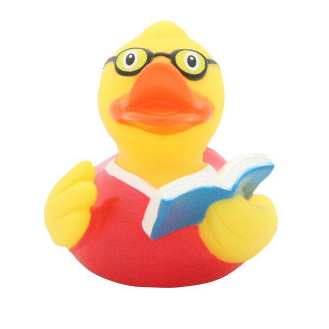 Book Reader Rubber Duck