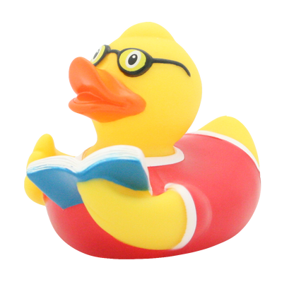 Book Reader Rubber Duck