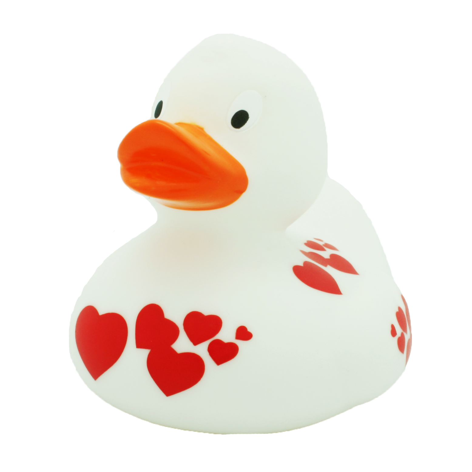 Red Hearts Rubber Duck
