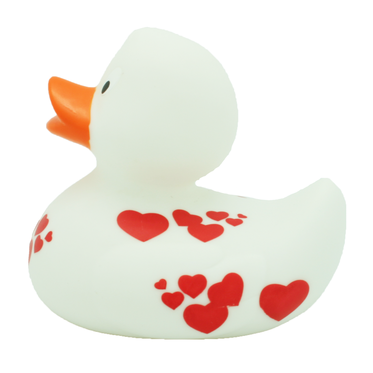 Red Hearts Rubber Duck