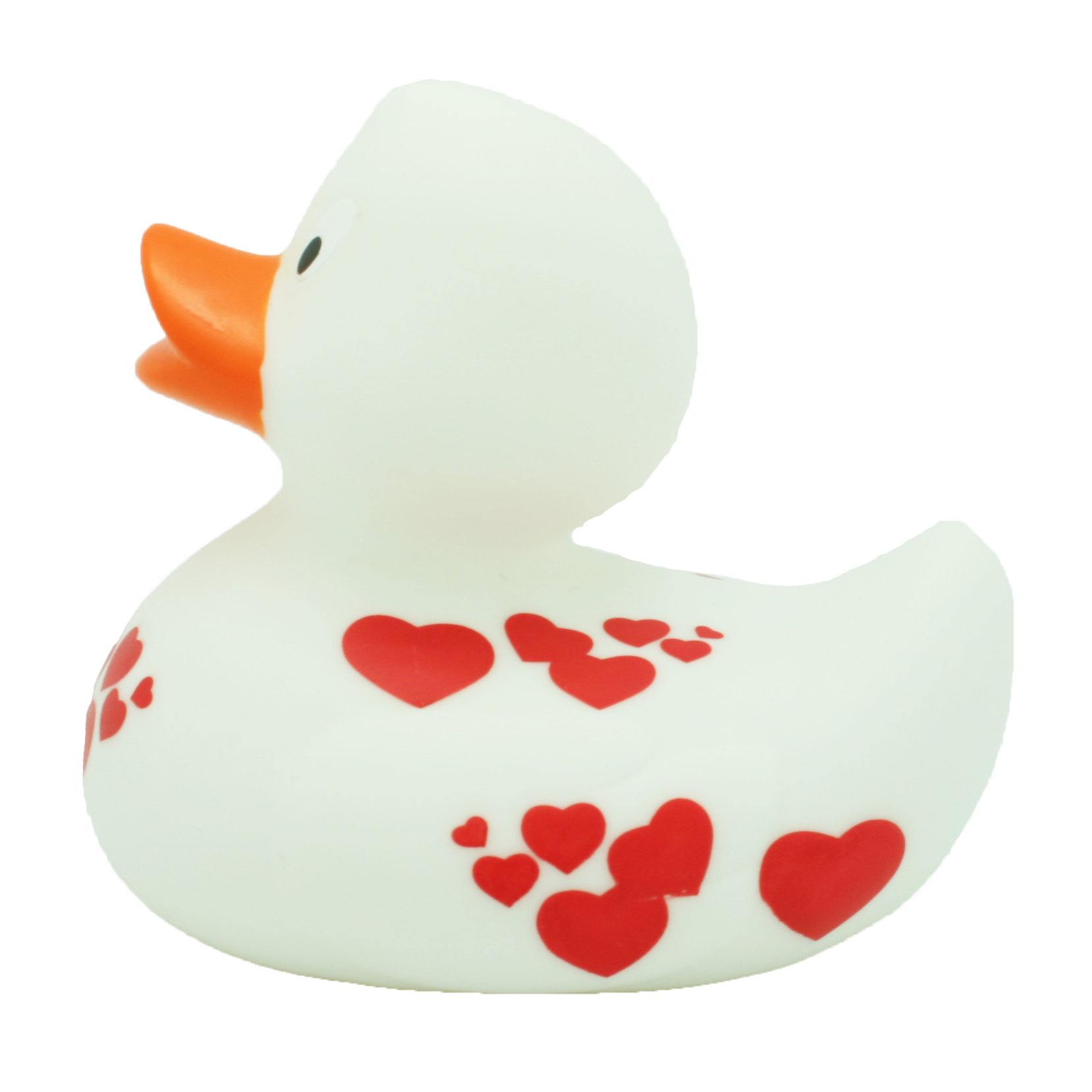 Red Hearts Rubber Duck