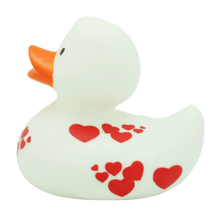 Red Hearts Rubber Duck