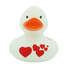 Red Hearts Rubber Duck
