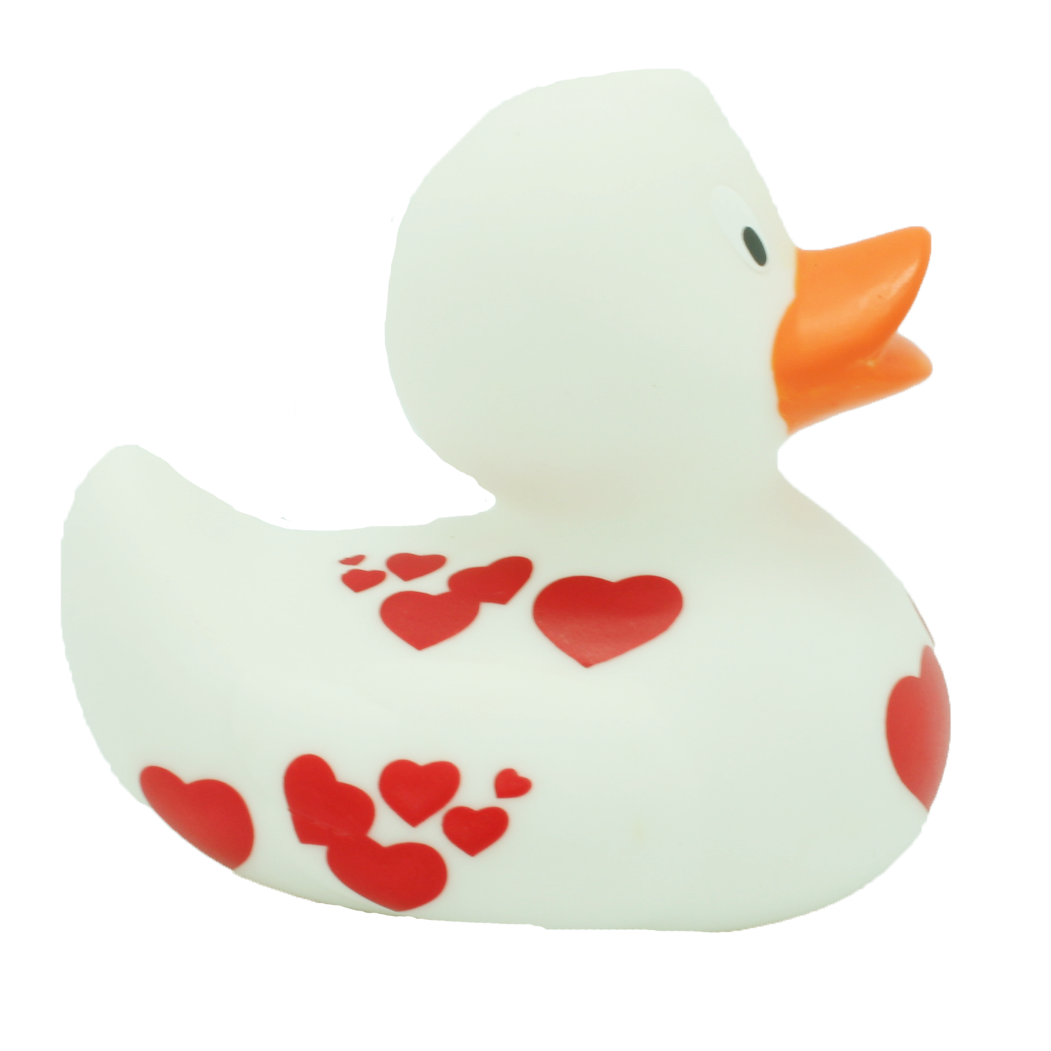 Red Hearts Rubber Duck