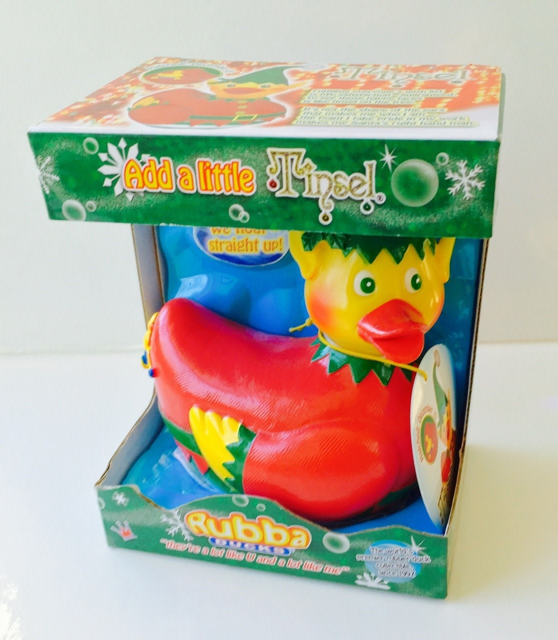 Tinsel the Christmas Elf Rubber Duck